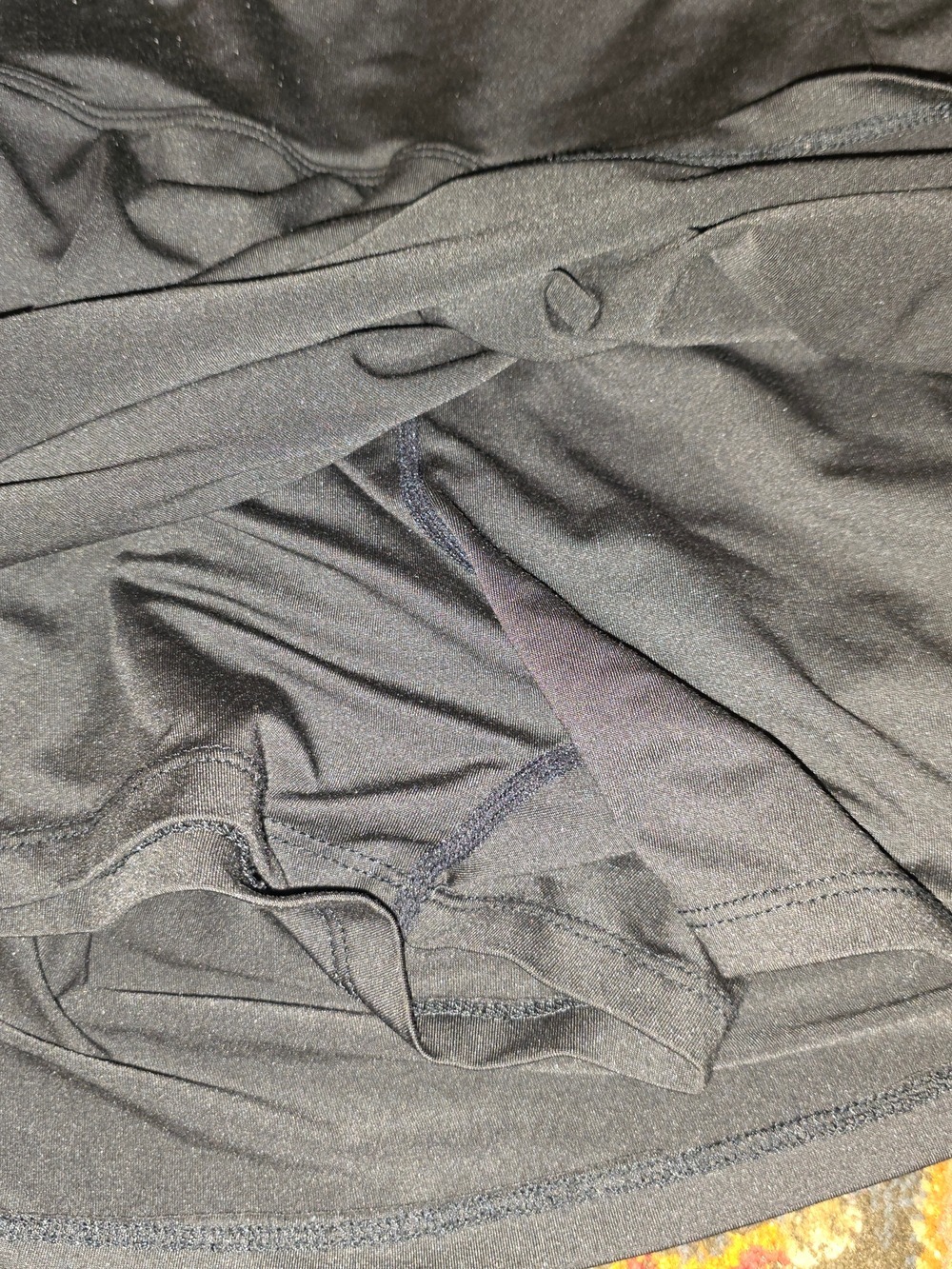 4/$25 Deal! Black Textured Bikini Top and Black Swim Bottoms And Skirt - Picture 9 of 11